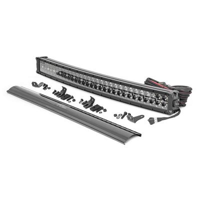 Rough Country Black Series 30" Curved Cree LED Light Bar with Cool White DRL - 72930BD
